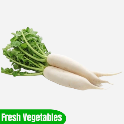 Fresh Mooli (Radish) 1Kg