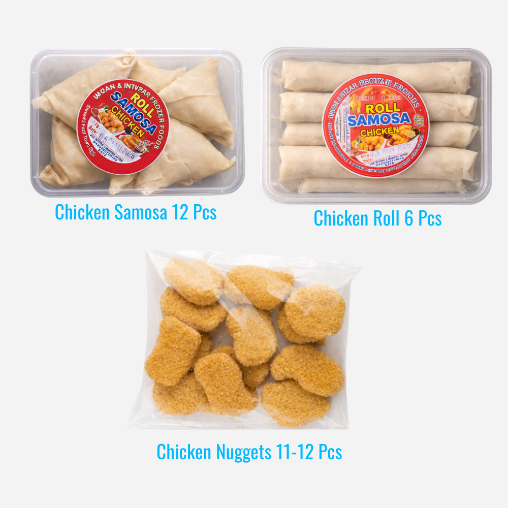 Taste Deal Chicken Samosa 12 Pcs | Chicken Roll 6 Pcs | Chicken Nuggets 11-12 Pcs