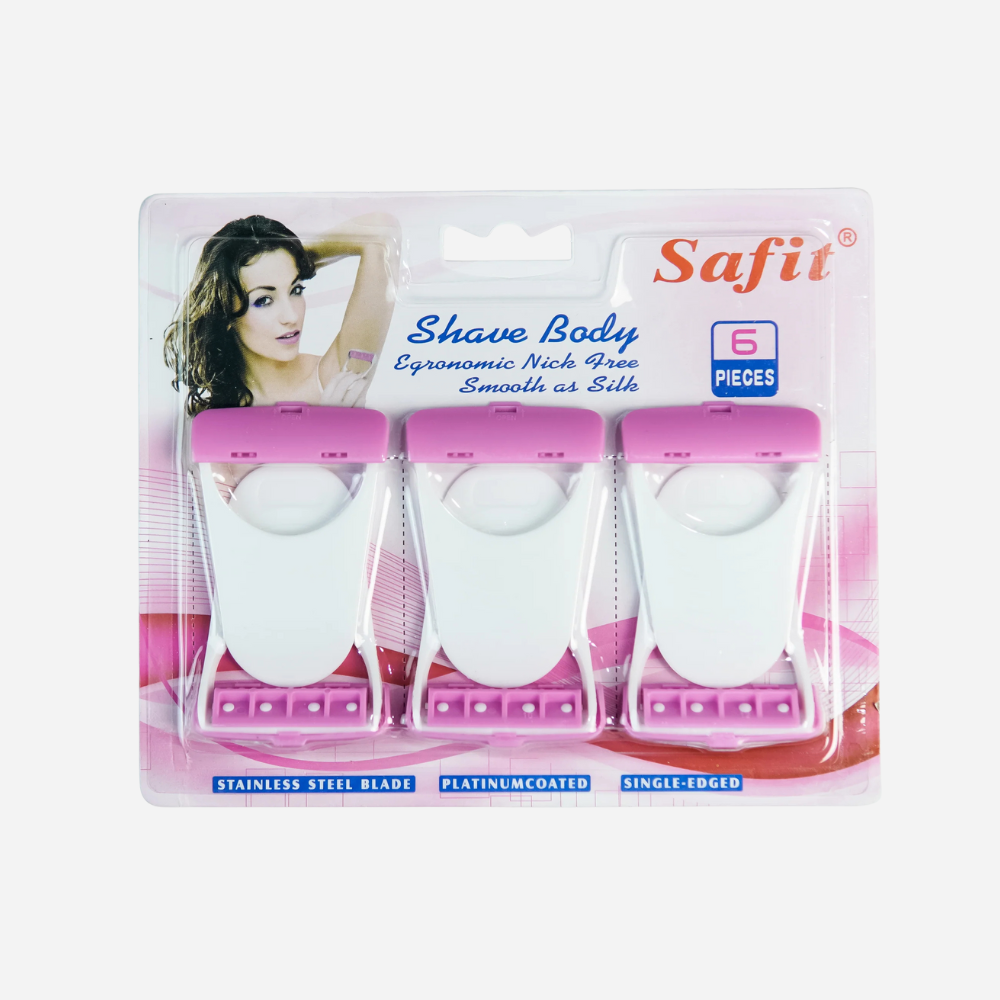 Safit Body Shave 6 Pcs, Disposable Razor