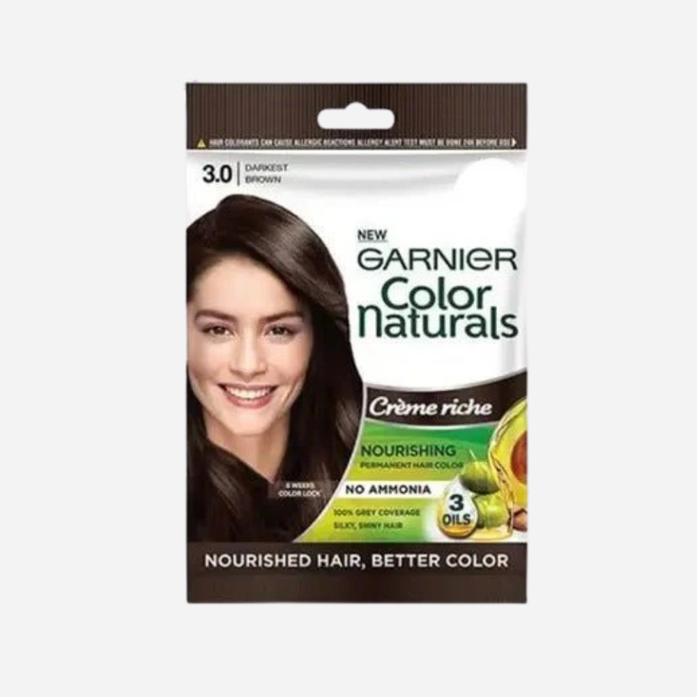 Garnier Hair Colour Dark Brown, No 3.0 Sache