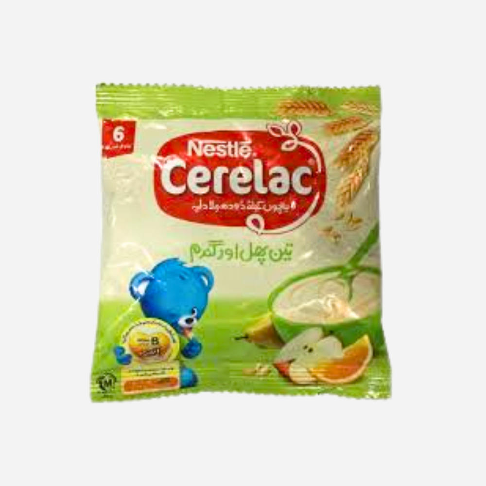 Nestle Cerelac 3 Fruits & Wheat (+6 Months), Sache