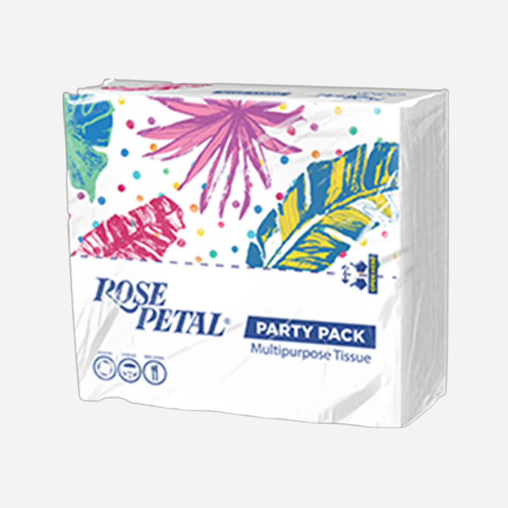 Rose Petal White Tissues Party Pack
