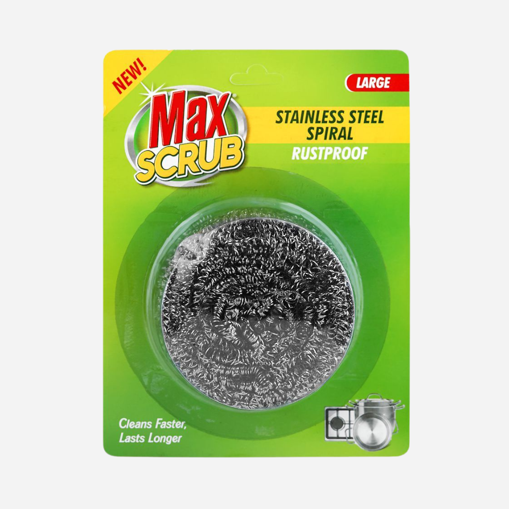 Max Scrub Stainless Steel Spiral Large