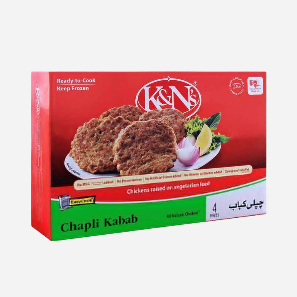 K&N’s Chapli Kabab 4 Pcs, 330g