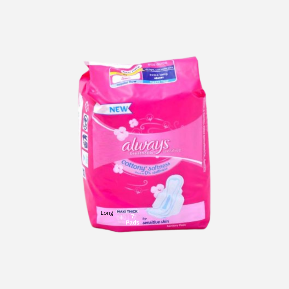 Always Maxi Thick Long, 7 Sanitary Pads