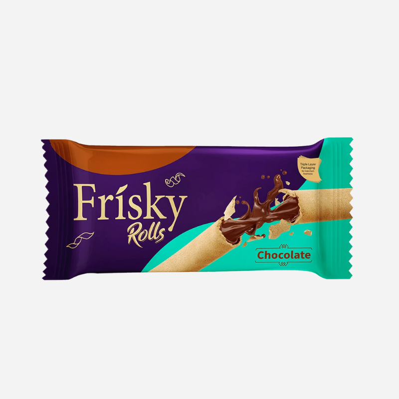 Frisky Chocolate Wafers Rolls Much Pack