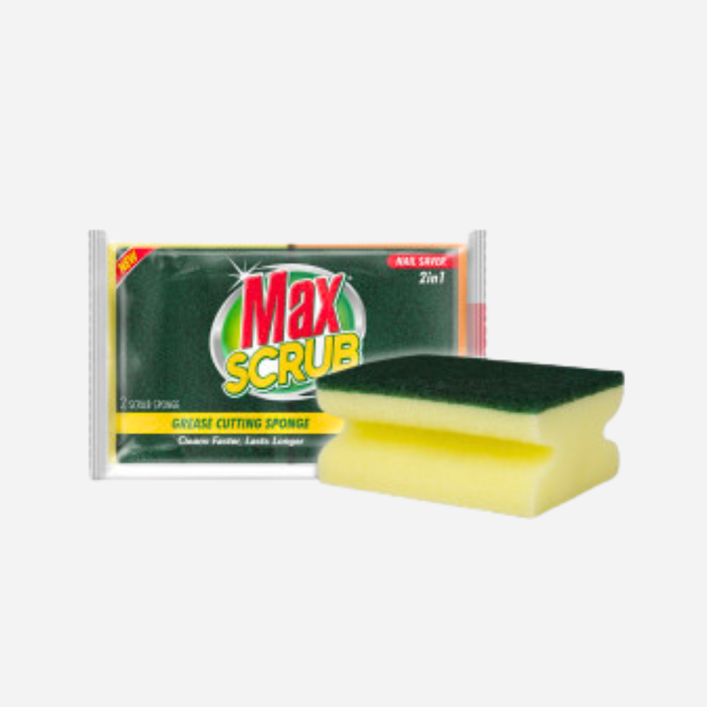 Max Scrub Nail Saver Dishwash Sponge