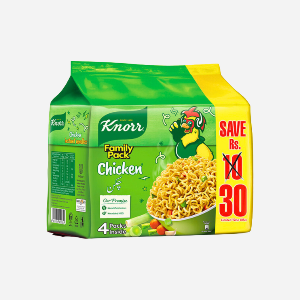 Knorr Chicken Noodles Family Pack, (4 Pcs) 200g