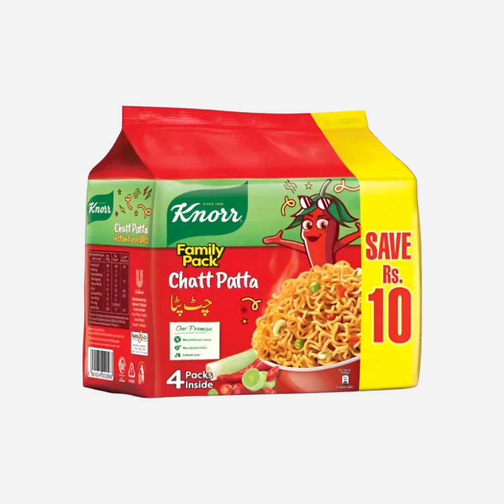 Knorr Chatpatta Noodles Family Pack, (4 Pcs) 200g