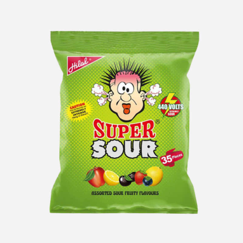 Hilal Super Sour Candy 35Pcs Pouch