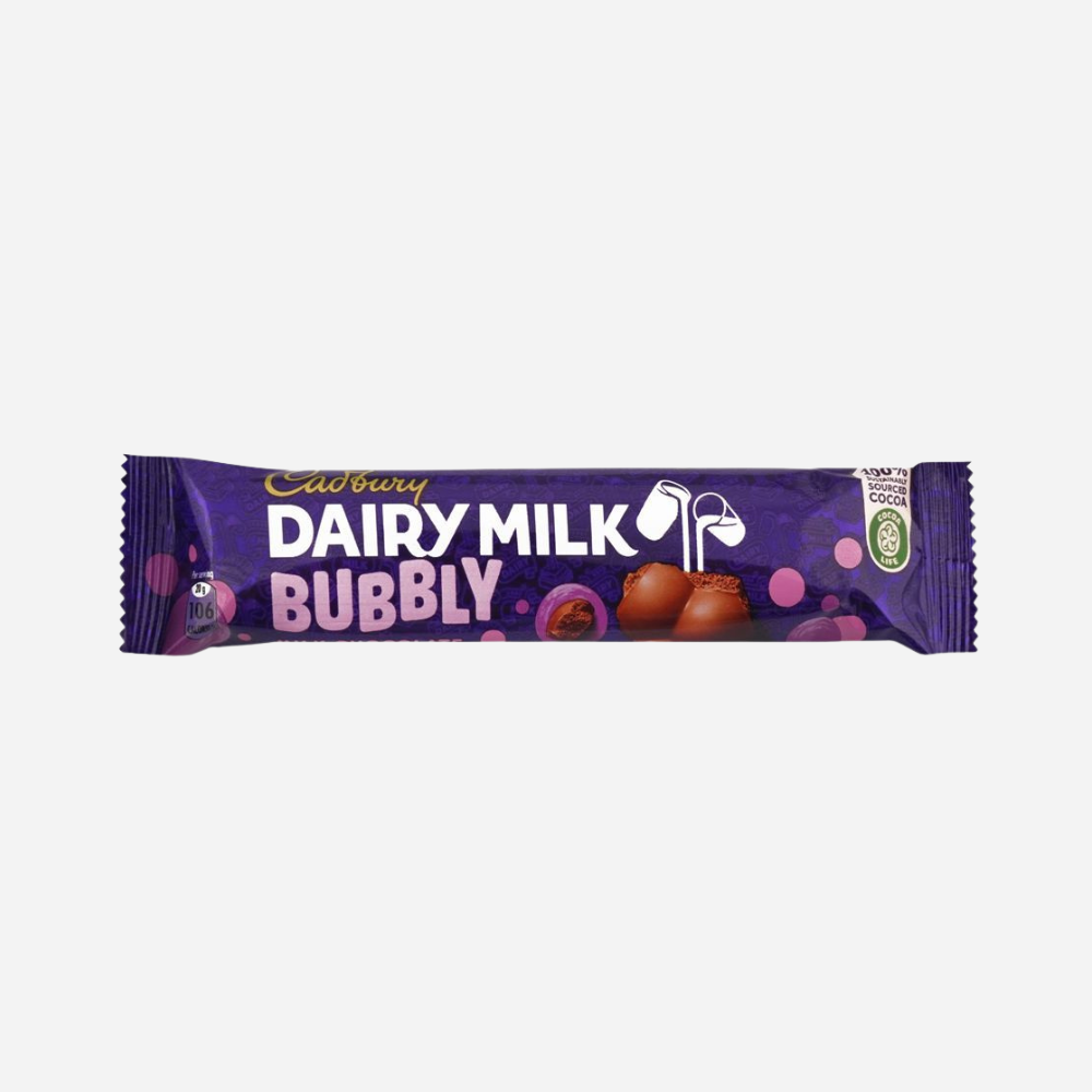 Cadbury Dairy Milk Bubbly Chocolate 20g
