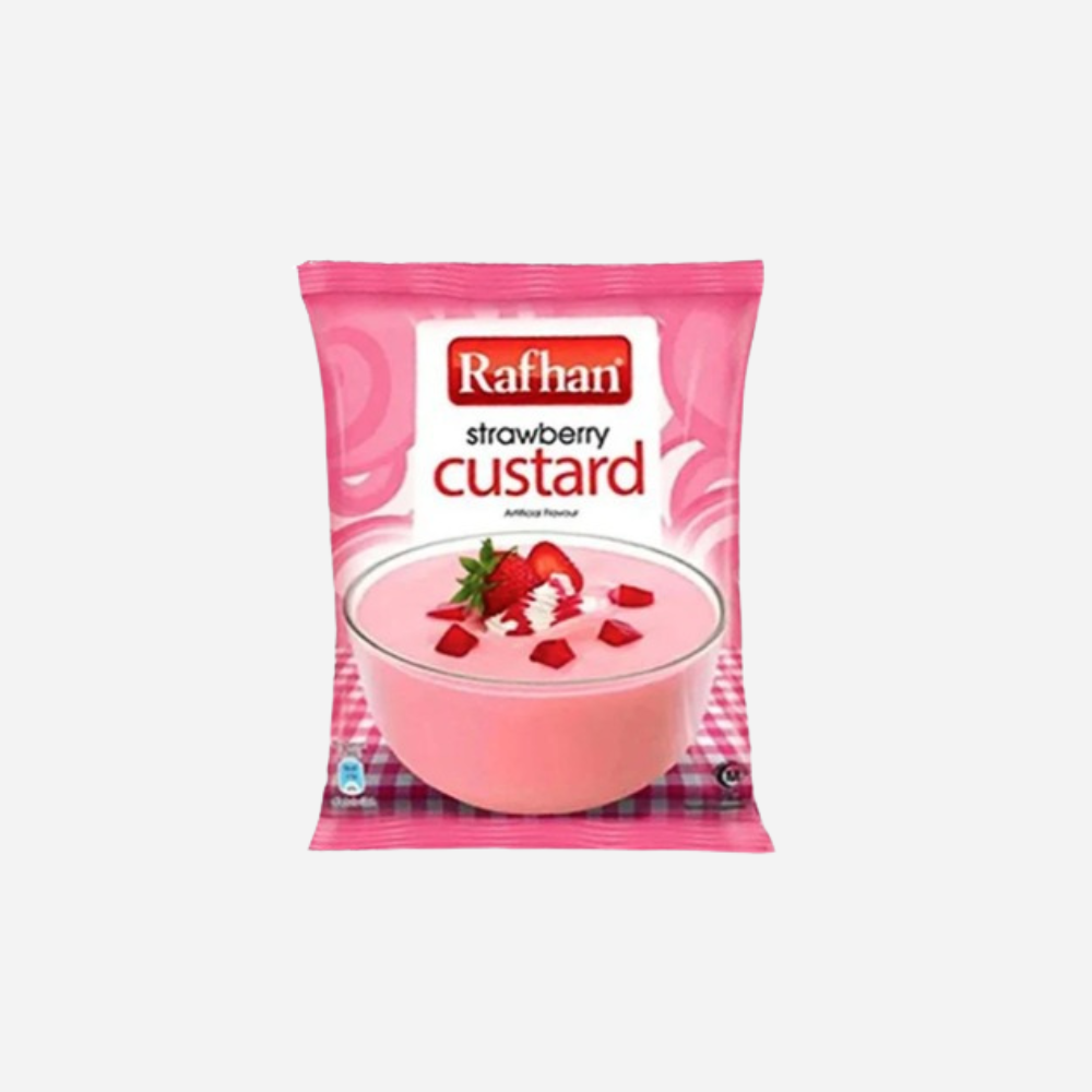 Rafhan Strawberry Custard Powder 45g Sache
